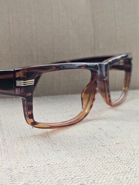 US Army Men Eyeglasses Brown Tortoise Eye Glasses DELTA  Frame